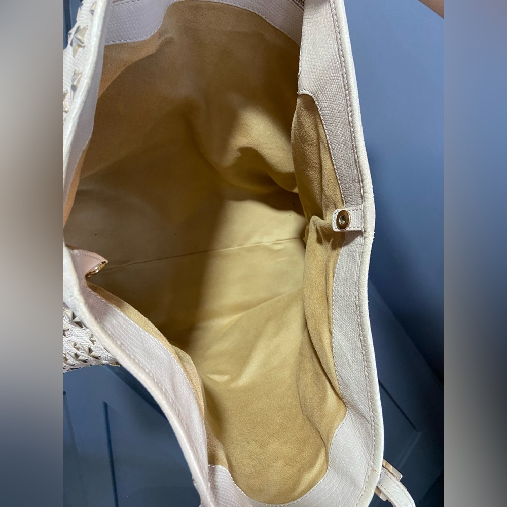 Jimmy Choo Beige Star-Embellished Tote - Picture 8 of 10
